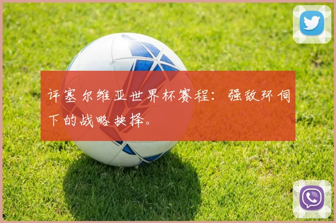 评塞尔维亚世界杯赛程：强敌环伺下的战略抉择。